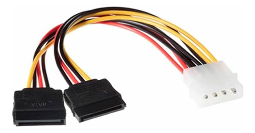 Cable De Corriente Sata Doble Para Discos Internos