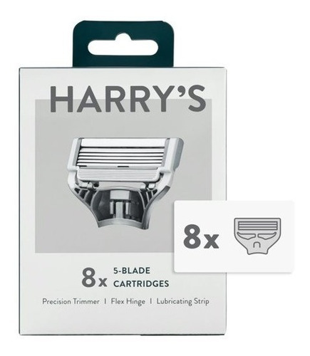 Harry's Hoja De Afeitar Cartuchos 8pc.