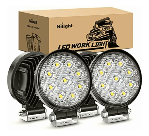 Nilight Barra De Luz Led, 4 Unidades, 12 Cm, 27 W 3000 Lm