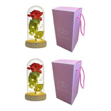 2 Rosas Eternas Rosa Eterna Rosa Preservada Led San Valentin