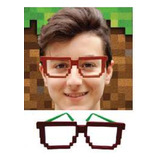 Kit C/ 10 Pçs - Óculos Minecraft Carnaval Festas Eventos