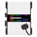 Modulo Taramps Hd 3000 4 Ohms 3000 Rms Com Rgb Amplificador Cor Branco