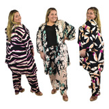Conjunto Babucha + Kimono Talles Especiales Para Mujer 
