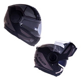 Capacete Ls2 Escamoteável Óculos Interno Ff902 Scope Mask Cor Ff902 Scope Mask Preto Cinza Titanium