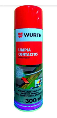 Limpia Contactos Electricos Y Electronicos Wurth 300 Ml