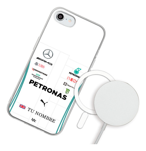 Funda Para iPhone Magsafe Mercedes F1 Personalizada