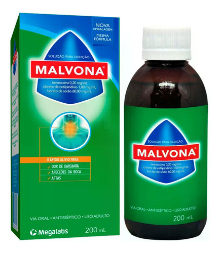 Malvona Solução Antisséptica Oral 200ml