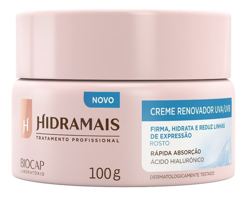 Creme Facial Renovador Uva/uvb 100g Hidramais