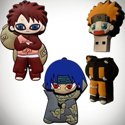 Memoria Usb 4 Gb De Naruto Itachi Gaara - Anime Personajes 