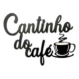 Cantinho Do Café Decoração Cozinha Placa Mdf 3mm Preto 