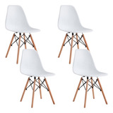 Silla Tipo Eames P/comedor Negocio Modernas Minimalistas 4pz