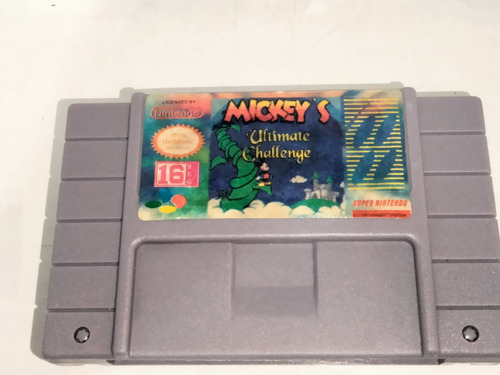 Fita Super Nintendo Mickey Challenge Ultimate 