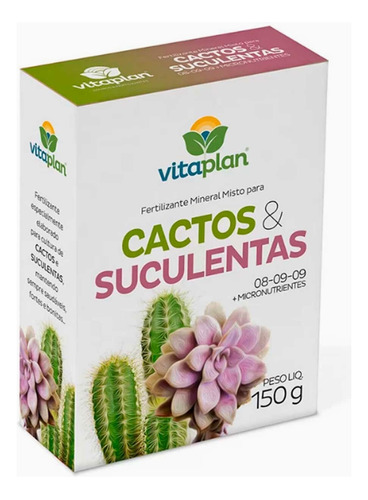 Adubo Fertilizante Para Cactos E Suculentas Vitaplan 150 G