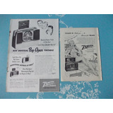 Propaganda Vintage (kit De 2) Zenith Rádio Campeão De Beleza