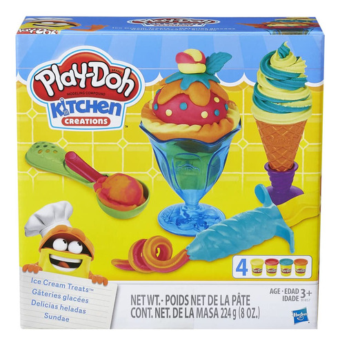 Hasbro, Play-doh  Kitchen Creators, Delicias Heladas, Juego