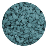 Piedras Grava P/ Acuario Decoración Color Azul Claro - 10kg