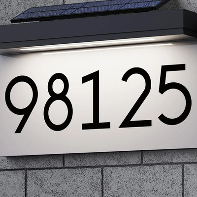 Placa De Dirección Solar Ajustable Con Luces Led Múltiple