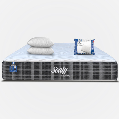 Colchón Sealy King Size Berlot + 2 Almohadas Active Premium