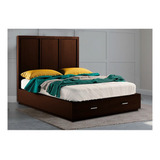 Base Edmund Chocolate King Size Box Pieza Mueble Base Cama