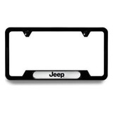 Porta Placa Negro Logo Jeep Renegade Jeep 17/22