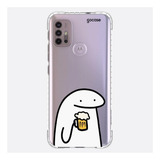 Capa Capinha Gocase Para Motorola G10 Flork Drink Cor Transparente