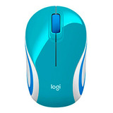 Logitech Mouse M187 Mini Inalambrico Nano Receptor Verde Az