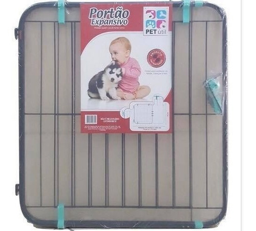 Grade Portão Proteção Bebe Criança 70 Á 115cm Escada Pet Y