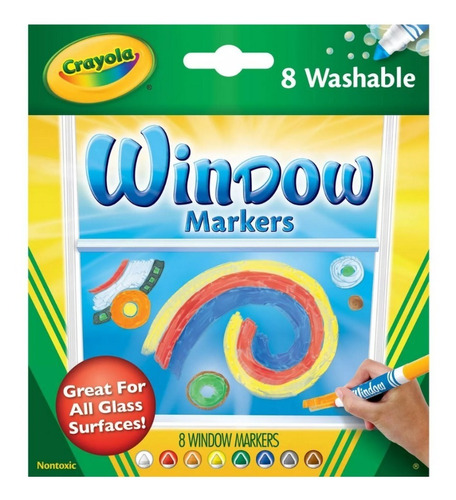 Crayola Window Marcadores Especiales Para Vidrio 8 Unidades