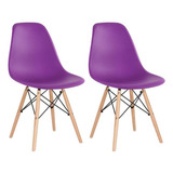 Kit 2 Cadeiras Charles Eames Cozinha Wood Eiffel Dsw Av Cor Da Estrutura Da Cadeira Nude