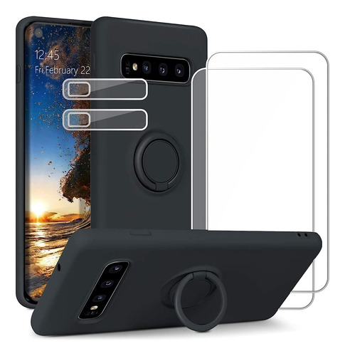 Funda Para Samsung Galaxy S10+ / Plus + 2 Cámara + 2 Mica