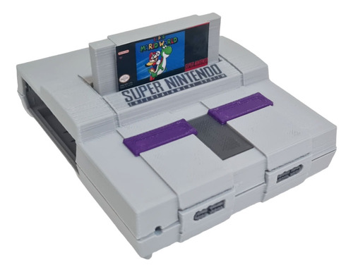 Case Raspberry Snes Com 2 Cartuchos Removíveis Pi3