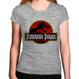 Camiseta Feminina Jurassic Park Logo Trex