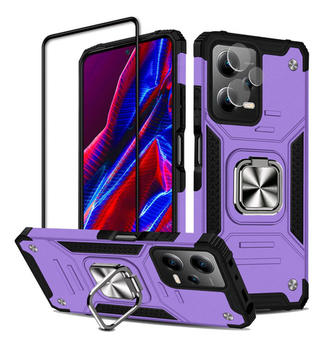 Funda Xiaomi Poco Redmi Uso Rudo Case + Kit 2 Micas Cristal