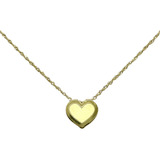 Dije Corazon Oro Pasante 18 Kt Doble Faz Charm Mujer Hombre