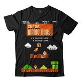 Remera Mario Bros Nintendo Videojuego Serigrafia Algodon 