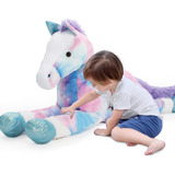 Tezituor Animales De Peluche De Caballo Gigante De 4 Pies, J