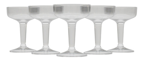 Copa Champagne/sidra De Plástico Transparente (24 Piezas)