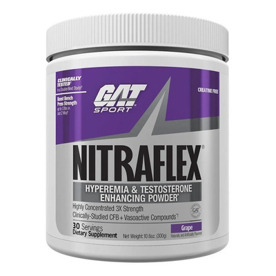 Pre Entreno Gat Nitraflex Original 30 Serv Sabor Uva | Envío gratis