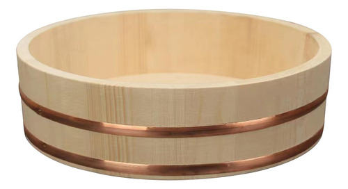 Cuenco De Arroz Para Sushi De Madera, Barril, Cubo 30x7,5 Cm