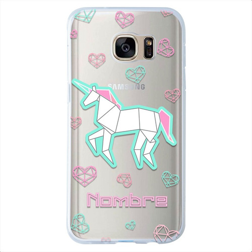 Funda Para Galaxy Unicornio Personalizada Con Nombre