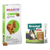 1 Drontal Plus Cães 35kg 2 Comprimidos E 1 Bravecto 10 A20kg