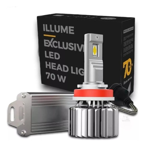 Focos Led Illume Exclusive H11 Con 70 Watts Incluye Maletin