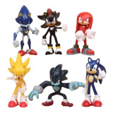 Sonic Shadow C/ 6 Bonecos Mini Action Figure  Pronta Entrega