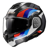 Casco Abatible Ls2 Ff906 Advant Sport Negro / Azul / Rojo 