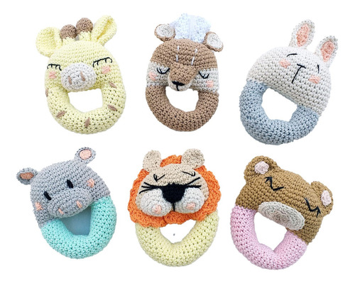 Sonajeros Crochet Animales