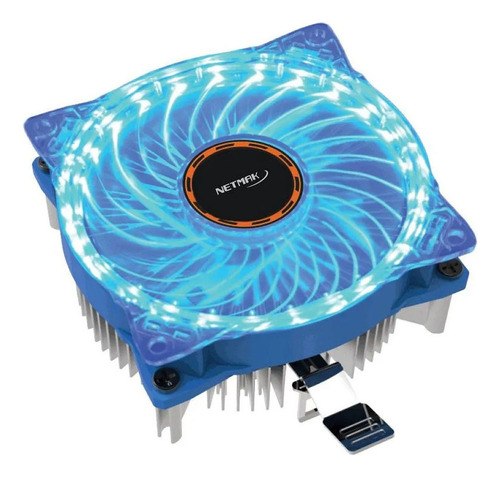 Netmak Cpu Cooler S1155 S1200 Am3+ Led Azul Nm-q70