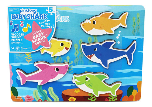 El Rompecabezas Pinkfong Baby Shark Con Sonido De Madera Gru