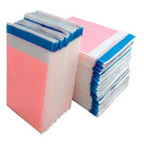 Saco Plástico Envelope Segurança Bolha Rosa Salmão 20x30 100