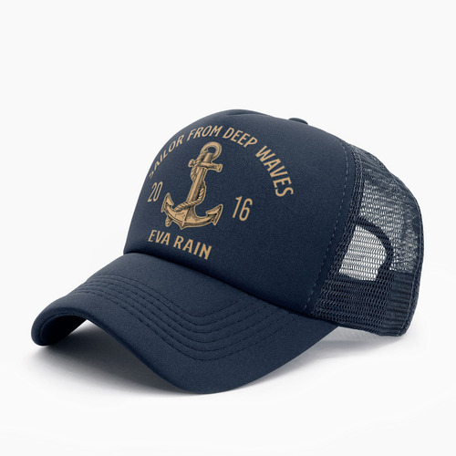 Gorra Trucker Sailor Waves Ancla Marina Game Eva Rain® 