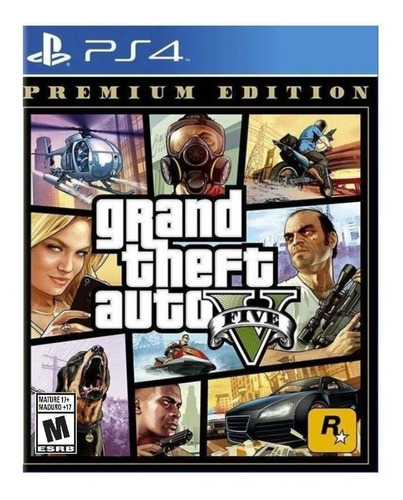 Grand Theft Auto V Gta Premium Edition Ps4 Físico